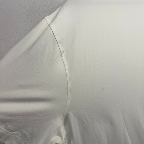 J Crew Performance Polo Men's XL White Stretch Golf Tech Office Casual Solid NEW - Picture 7 of 8